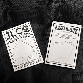 JLCC 독일산 더블 블랭크 양면백지 카드 (Geman Double Blank Cad Deck White), 1개