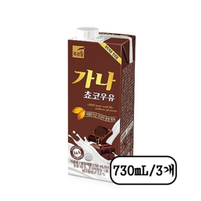 푸르밀 가나 초코우유 730ml 3개