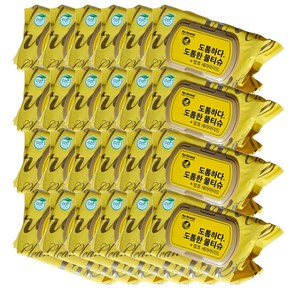 노브랜드 도톰한 100매 물티슈, 24개, 100매입, 50g