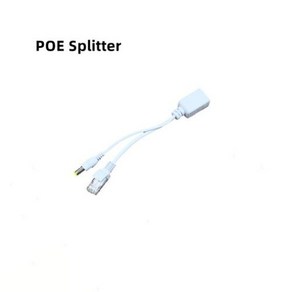 POE INJECTOR Montions 어댑터 케이블 DC 커넥터 포함 RJ45 인젝터 스플리터 IP 카메라 시스템용 이더넷을 통한 패시브 파워, 4) White POE Splitte, 1개