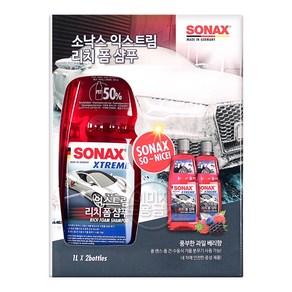 소낙스 익스트림 리치 폼 카샴푸, 1L, 2개