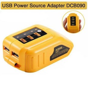 USB 충전 배터리 어댑터 전원 Dewalt DCB090 18V 20V 휴대용, 1개