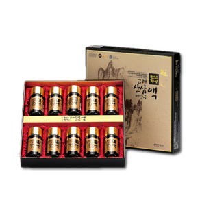 천년정성 산삼배양근 액 75ml 10병 산삼음료 선물세트, 10개