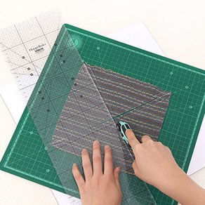 소잉데일리]회전 컷팅매트 35x35cm 자가치유 패치워크, 01)매트 35x35 74947, 1개
