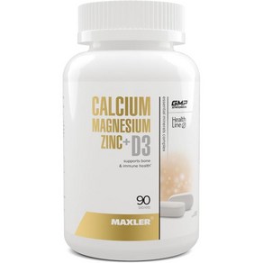 Maxler Calcium Magnesium Zinc Plus Vitamin D3 - Essential Minerals Supplement - Calcium 1000mg Magne