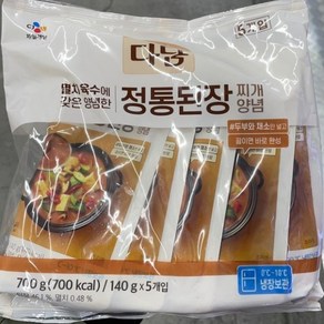 CJ 씨제이 다담 정통 된장찌개 양념 140g x 5입, 일반포장 동절기만, 5개