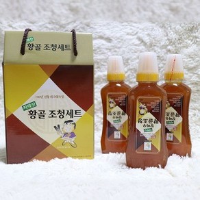 장바우치악산 황골엿 조청세트(튜브) 500g X 3개 / 국산 100%(쌀+옥수수+맥아) 100년 전통 대한민국 식품명인 제70호 김명자