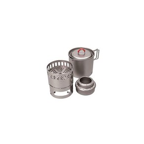 에버뉴 (EVERNEW Ti Mug pot 500 Stove set ECA538 티타늄, 단품, 1개