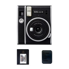 인스탁스 미니 40 즉석카메라 instax mini 40 + 2단 앨범 +틴케이스 세트, 1세트, mini40