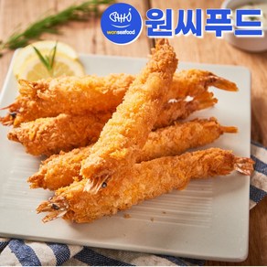 원씨푸드 빵가루 새우 헤드온 500g(50gX10미)