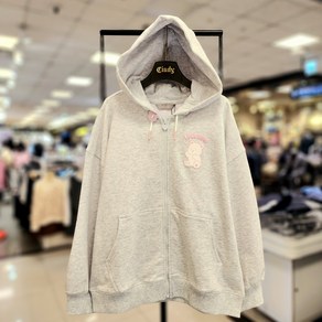 [신디키즈]논현점**25봄신상##가볍게 툭 걸치기 좋은 후드점퍼!! 등판 레터링이 발랄해 보이는 하트팡롱집업후드점퍼 CIJM25201