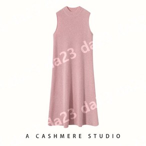 CASHMERE 100% 캐시미어 니트 원피스 모크넥 민소매 5컬러