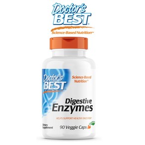 소화 효소 Enzymes Non-GMO 닥터스베스트 식물성 캡슐 90정, 1세트