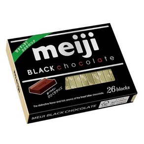 메이지 블랙 초콜릿 BOX (26개입) Black chocolate, 120g, 1개