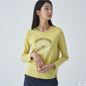 [지센창원]여성 원포인트 긴팔 티셔츠 2색 LCTSO223