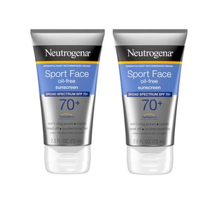 2개세트 Neutogena 뉴트로지나 스포츠 선크림 SPF 70+ 73ml 선스크린 로션, 2개