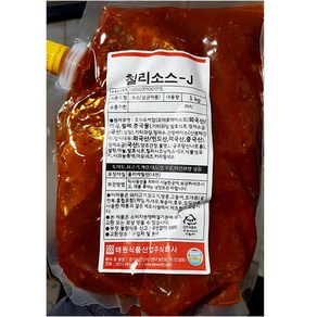 태원 칠리소스-j 1Kg 칠리소스 대용량칠리소스 파우치칠리소스, 1개