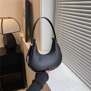 여성 숄더백 토트백 가죽 반달 호보백 심플 핸드백 호보백 가방 Women's shoulder bag