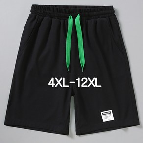 남자 빅사이즈 반바지 4XL-12XL 5부 캐쥬얼 남성 여름 밴딩 스포츠 편한 반바지