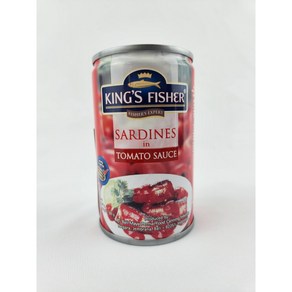 킹 푸드 킹스피셔 정어리통조림 (토마토소스맛) 155g King Food Kingfisher Canned Sardines (Tomato Sauce Flavor)