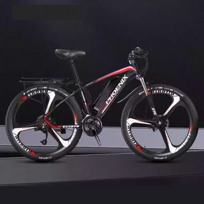 EUROBIKE 26전기스쿠터 전동스쿠터 전동오토바이 전기자전거, A흑홍