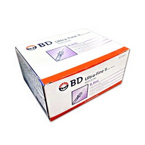 BD 울트라 파인2 인슐린 주사기 31G 8mm [0.3ml 0.5ml 1ml] 100개