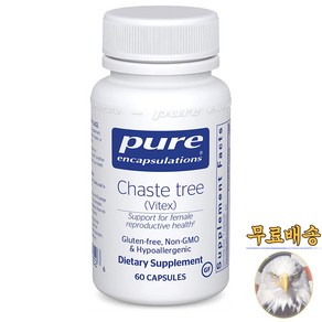 미국산 퓨어인캡슐레이션 순비기나무 바이텍스 60베지캡슐 Pue Encapsulation Chaste Tee Vitex 선물증정, 1개, 60정