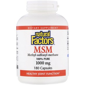 네추럴팩터스 MSM 1000mg 캡슐, 1개, 180정