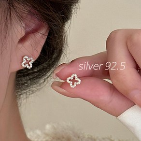 무드무드 SILVER 92.5 에이인 클로버 이어링