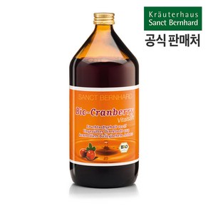 [독일직배송] 링곤베리 퓨레 주스 1000ml (크랜베리) 크로이터하우스 상트베른하르트, 1L, 1개