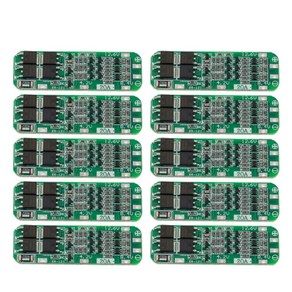 리튬 이온 배터리 충전기 모듈 BMS 보호 보드 PCB 18650 3S 20A 11.1V 12V 12.6V 10 개, [01] Geen