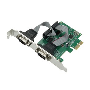 Coms PCI Expess 카드RS232 2포트 PCIe x1 DB9 SW561, 1개