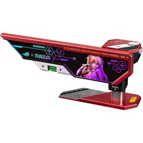 ASUS ROG Heculx EVA02 에디션 그래픽 카드 홀더 공구 없는 디자인 포함된 스피릿 레벨 고체 아연 합금 72128mm Aua Sync, 1개