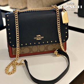 코치 클레어 크로스 시그니처 리벳 90400 Klare Crossbody Signature