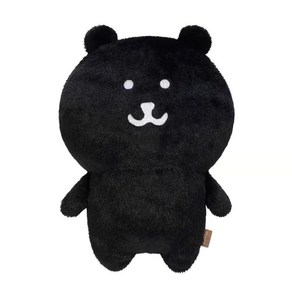 나가노 농담곰 화이트 블랙 인형 20cm, 높이 약 20cm, 검은색, 1개