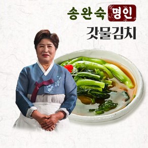 [송완숙명인] 여수 돌산 갓물김치 1kg 100% 국산재료 산지직송 HACCP 인증, 1개