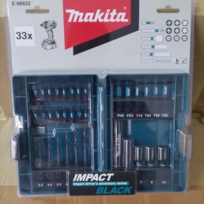 마끼다 E-06622 임팩트 드라이버용 소켓 드릴 비트 세트 33개 육각축 6.35mm Makita, 1개