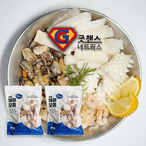 [굿챈스]해물모듬 명절세트 해물모듬 600g 해물모듬박스 6kg, 1개, 해물모듬600g 1+1개