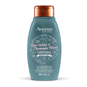 Conditione Aveeno Scalp Soothing Rose Wate and 컨디셔너 Aveeno 두피 수딩 로즈 wate 및 카모마일 블렌드 컨디셔너 민감성 및, 1개, 354ml