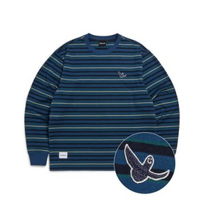 마크곤잘레스 ANGEL WAPPEN MULTI STRIPE L/S TEE - BLUE Z233ULT020060 562848