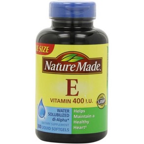 Natue Made Vitamin E 400IU 300 Softgels, 300정, 1개