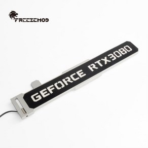 FREEZEMOD MOD RGB GPU 브래킷 금속 조절식 알루미늄 합금 그래픽 카드홀더 DIY PC 케이스 장식 지지대, [08] GEFORCE 3080 silve, [02] 5V manual contolle