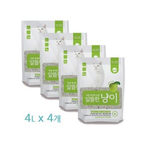 알뜰한냥이 모래 (사과향) 4L *4, 4개, 쇼핑 본상품선택