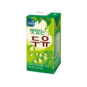 푸르밀 맛있는 멸균 두유 200ml x 48팩, 48개