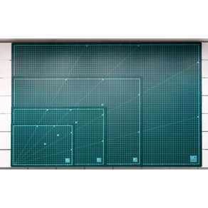 미끄럼방지 고무판 녹색고무데스크매트A4 엠보싱 고무깔판 칼받침 커팅패드