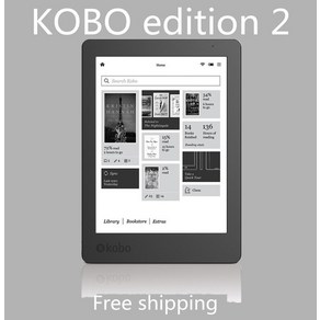 이북 리더기 전자책 ebook 단말기 Kobo Aua Edition 2 전자 책 리더 Cata e-ink 6 인치 해상도 1024x758 라이트 212 ppi WiFi 4GB, [01] 만 전자 책 리더, [01] black, 1개