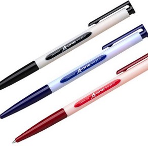 라인플러스 에이원 볼펜 0.5mm (12개 1세트), 흑색