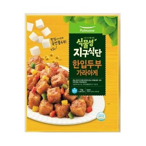 풀무원 [식물성지구식단] 한입두부 가라아게 1kg 1개