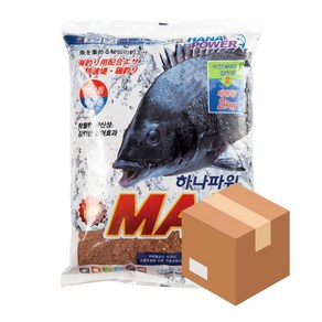 하나파워 뉴 맥스 감성돔 습식 파우더 1박스 10개입 집어제 밑밥 바다낚시, 10개, 2kg
