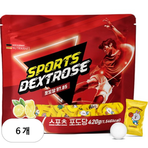 뉴트리크라프트 스포츠 포도당 캔디, 150정, 6개